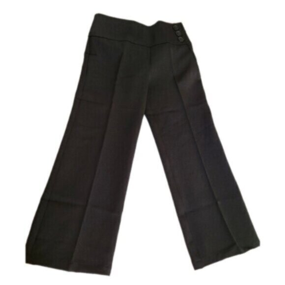 Girl's Black Pleated Preppy Dressy School Formal Dress Pants Size 5 - Picture 1 of 9